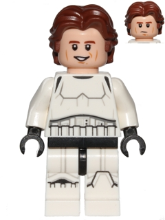 LEGO Minifigure -- Han Solo - Stormtrooper Outfit, Printed Legs-Star Wars / Star Wars Episode 4/5/6 -- SW0772 -- Creative Brick Builders